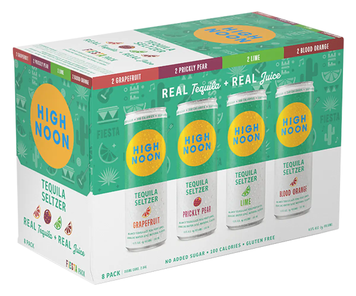 High Noon Fiesta Tequila Variety Pack 8 X 12oz Cans