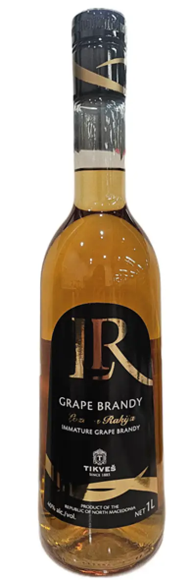 Tikves Lozova Rakija Brandy 80 Proof 1L