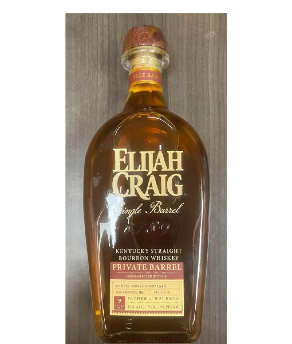 Elijah Craig Single Barrel Private Barrel 750ml