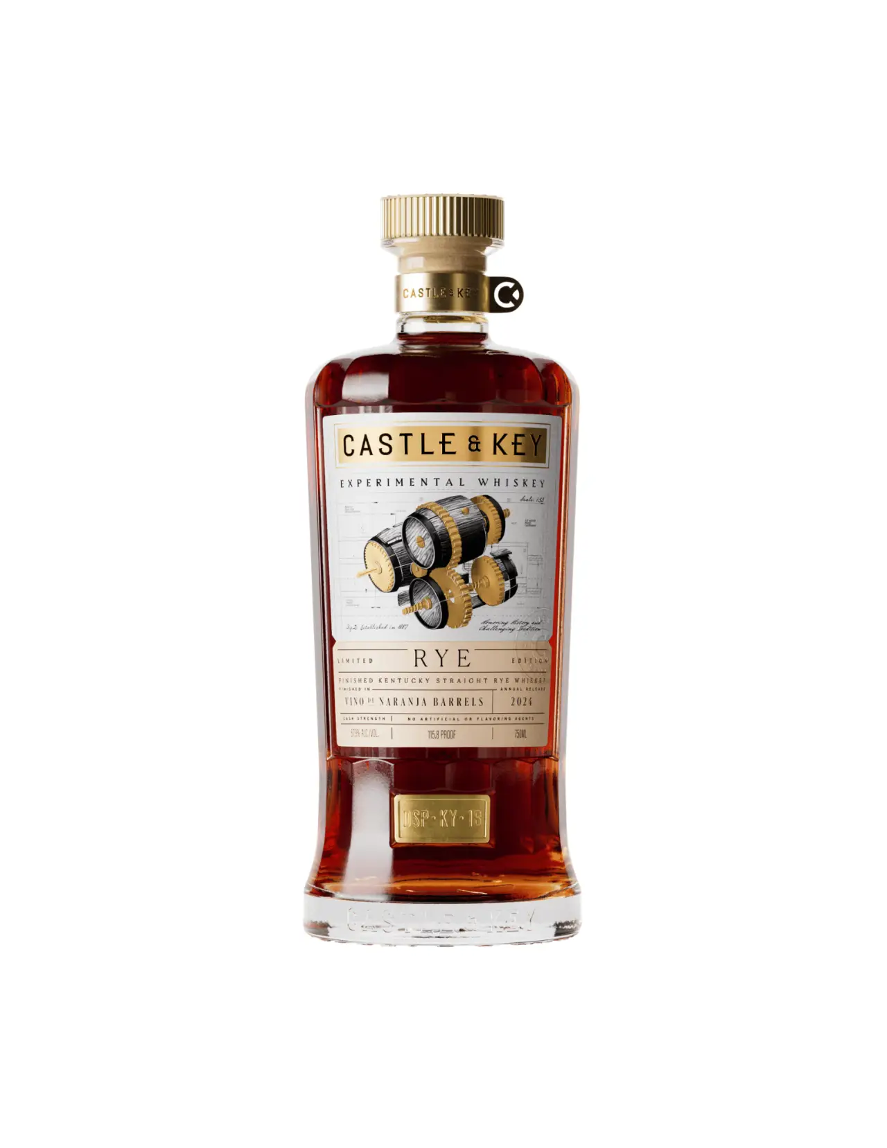 Castle & Key Restoration Rye Naranja 750ml