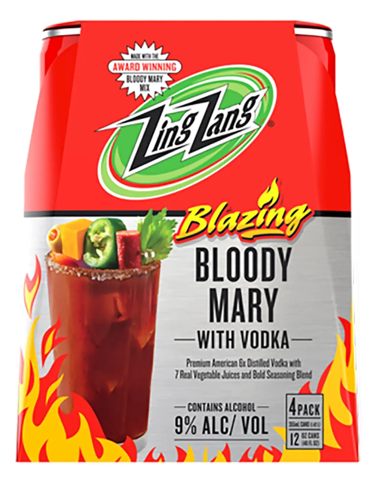 Zing Zang Bloody Mary Blitz 4Pk Cans 355ml