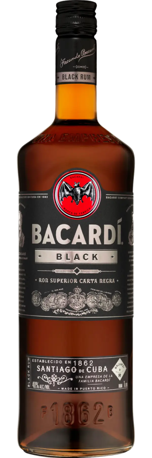 Bacardi Black Rum 1 Liter