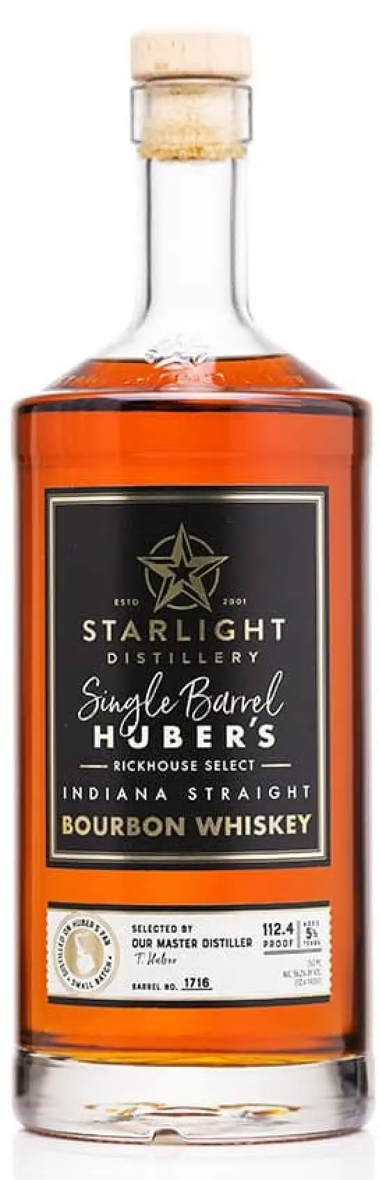 Starlight Single Barrel Huber's Rock Hill Farms Bourbon 750ml