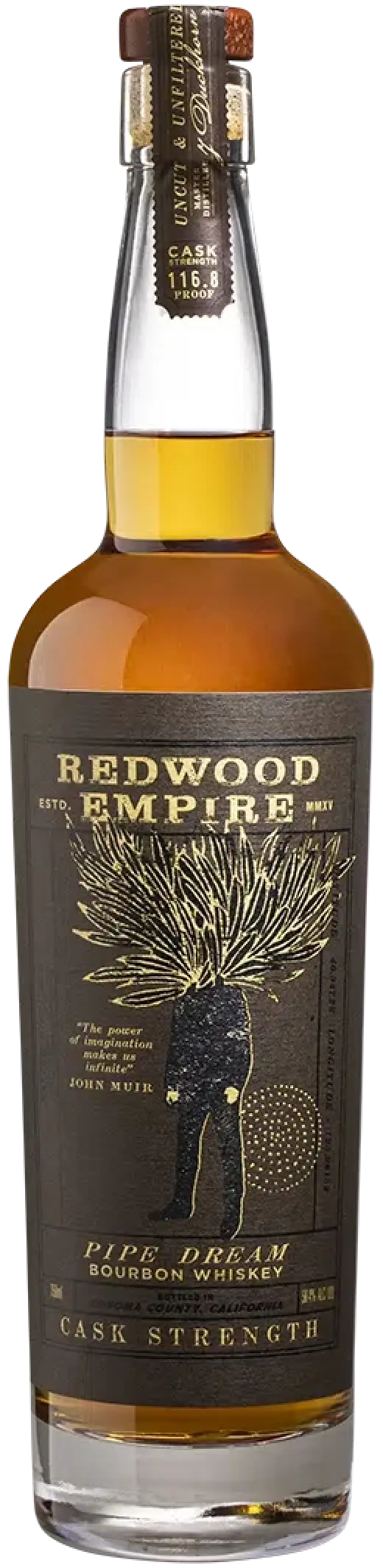 Redwood Empire Pipe Dream Cask Strength Bourbon Whiskey 750ml