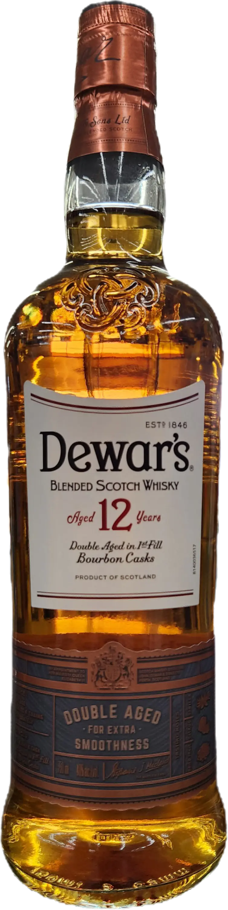 Dewar's 12 Year Old Blended Scotch Whisky 750ml