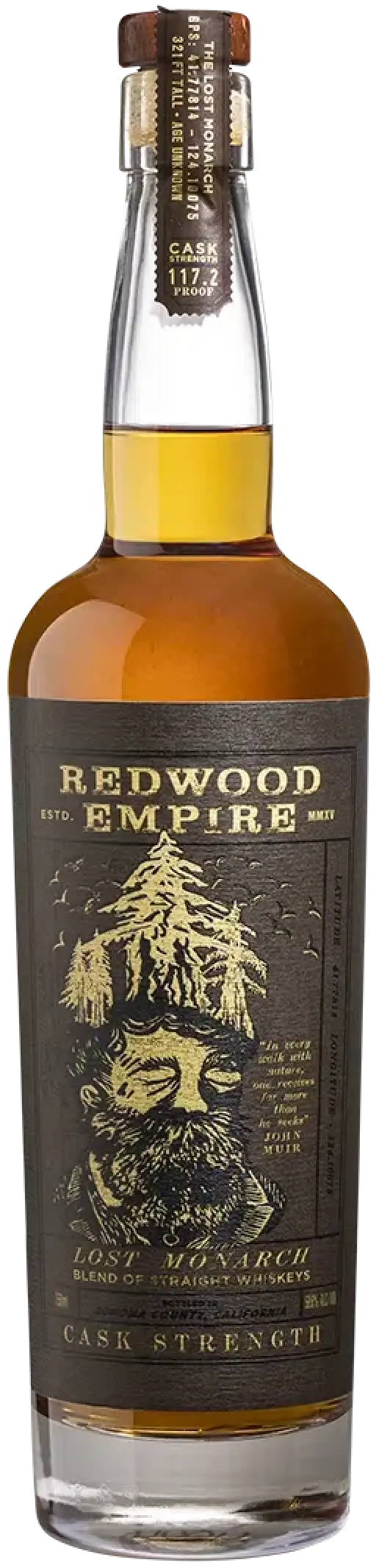 Redwood Empire Monarch Cask Strength Whiskey 750ml