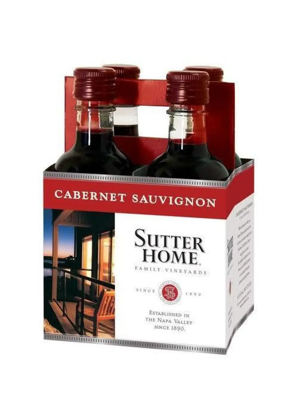 SUTTER HOME CAB SAUV 4PK 187