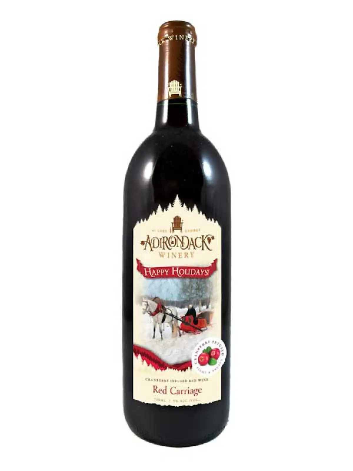 Adirondack Winery Red Carriage Cranberry Wine 750ml