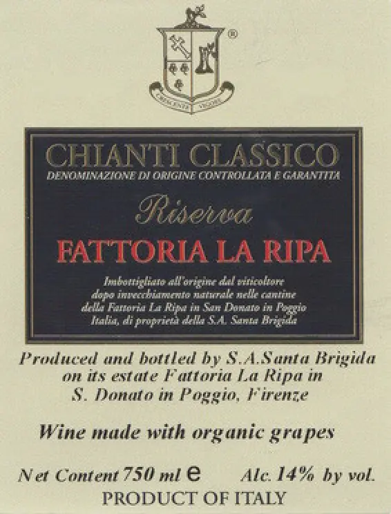 LA RIPA CHIANTI RISERVA'16 -O*
