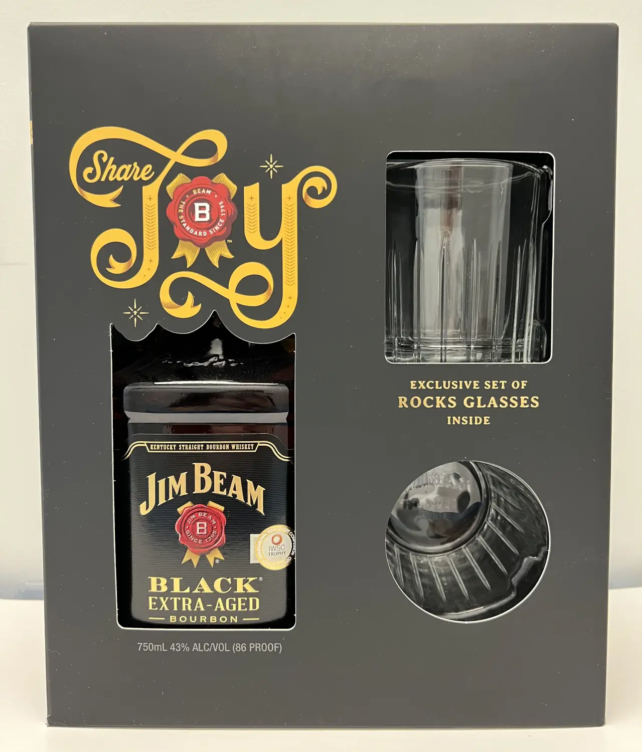 JIM BEAM BLACK 750 W/ ROCKS