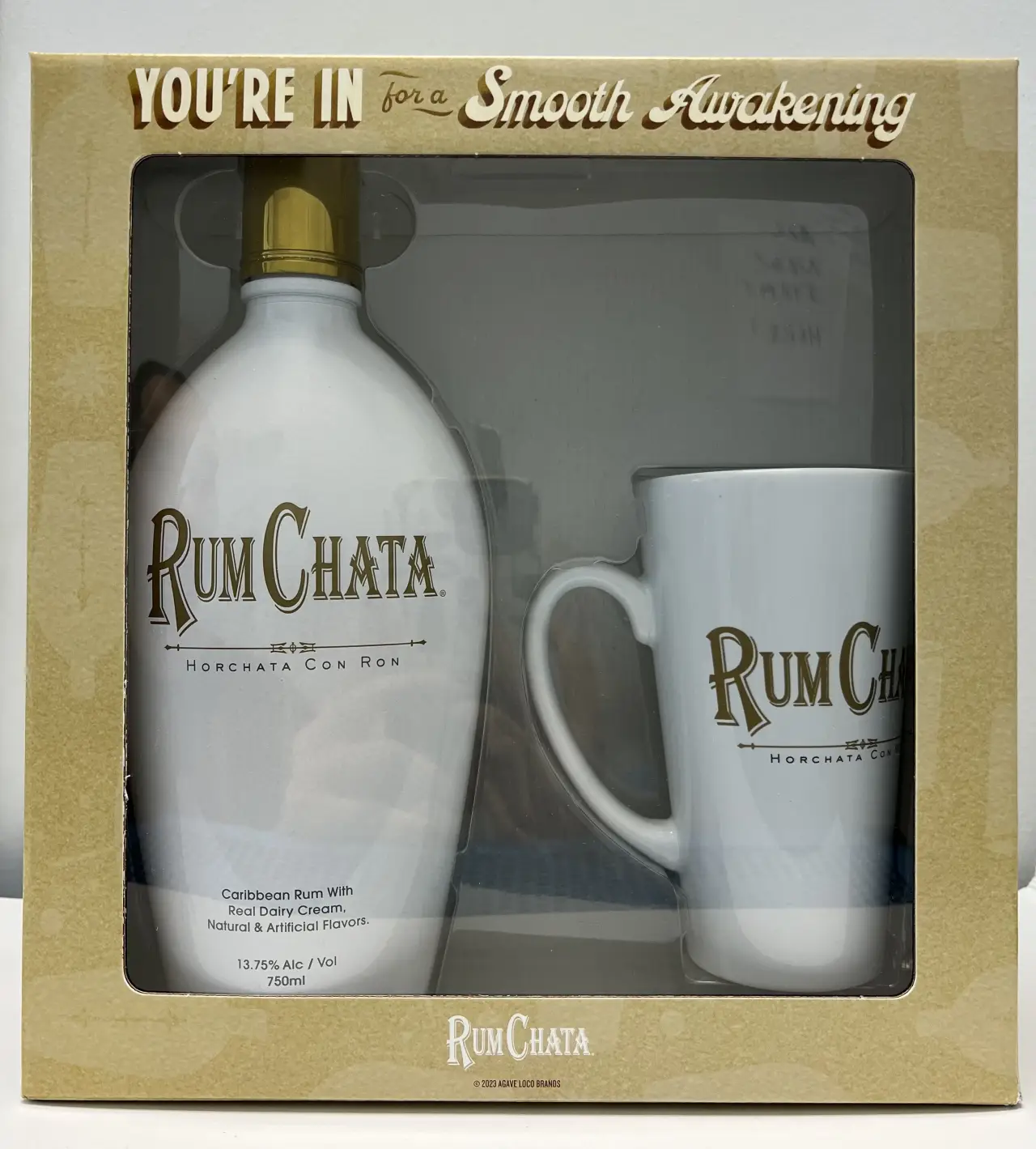 Rumchata Rum Cream Liqueur With Coffee Cup Gift Set 750ml