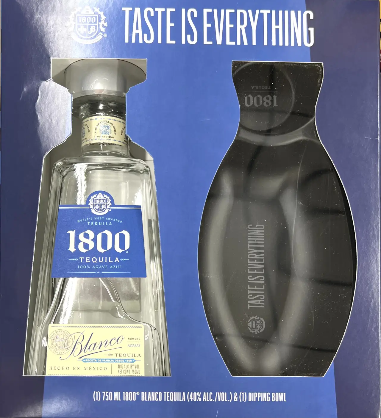 1800 SILVER 750 W/BOWL
