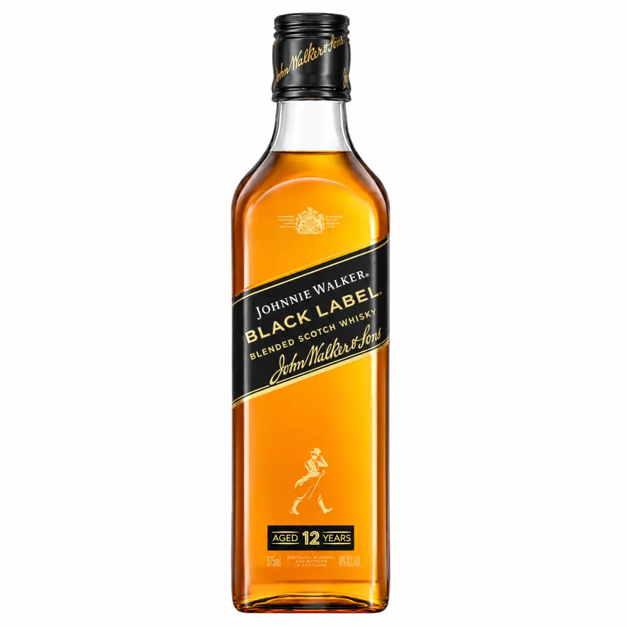 Johnnie Walker Black Label 12 Year Old Blended Scotch Whisky 375ml