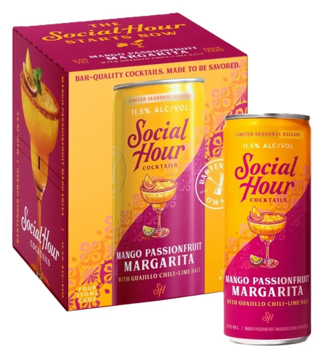SOCIAL HOUR MANGO MARG 4PK