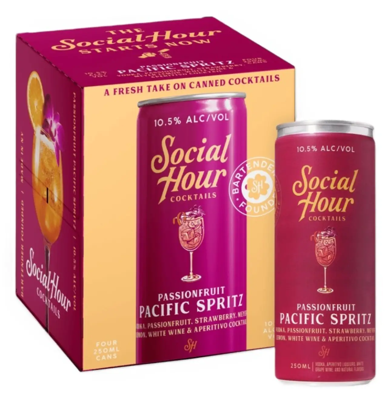 SOCIAL HOUR PASSION SPRITZ 4PK
