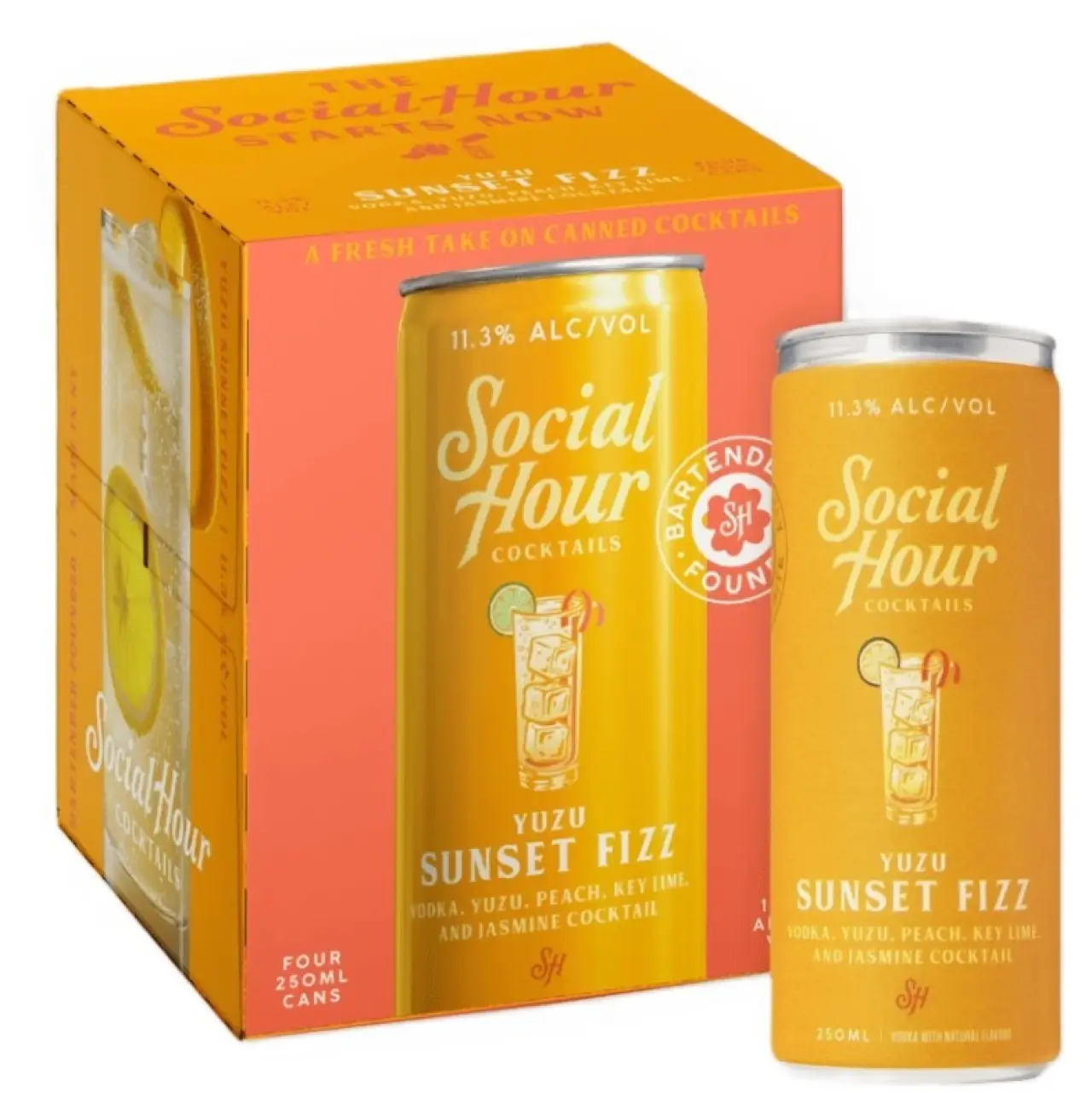 SOCIAL HOUR YUZU FIZZ 4PK
