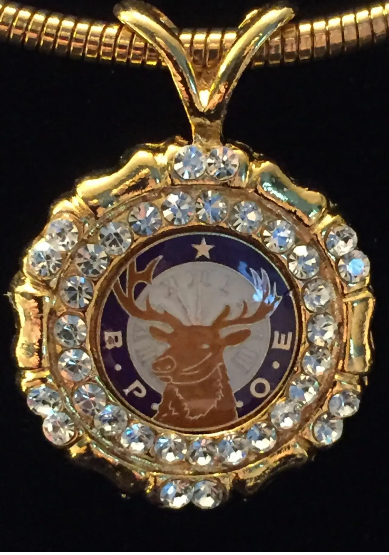 Elks 11th Hour  medallion and earring full set   $179