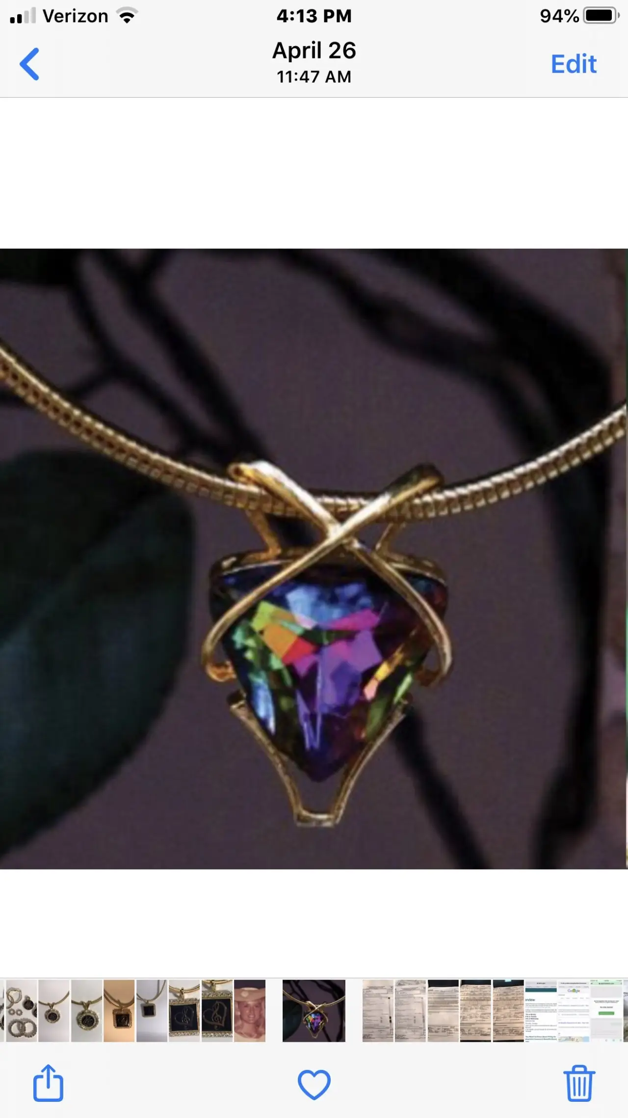 Volcano pendant $89  (pendant only)