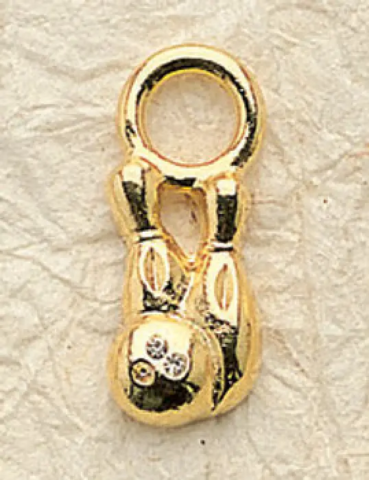 Bowling Pin Charm Pair