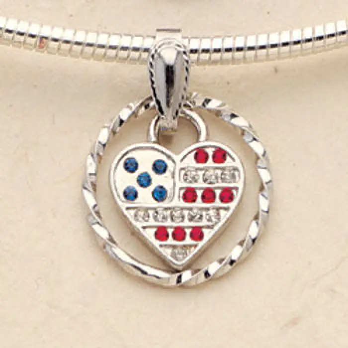 Combo #4 America’s heart necklace pendant with push and pull omega  $69