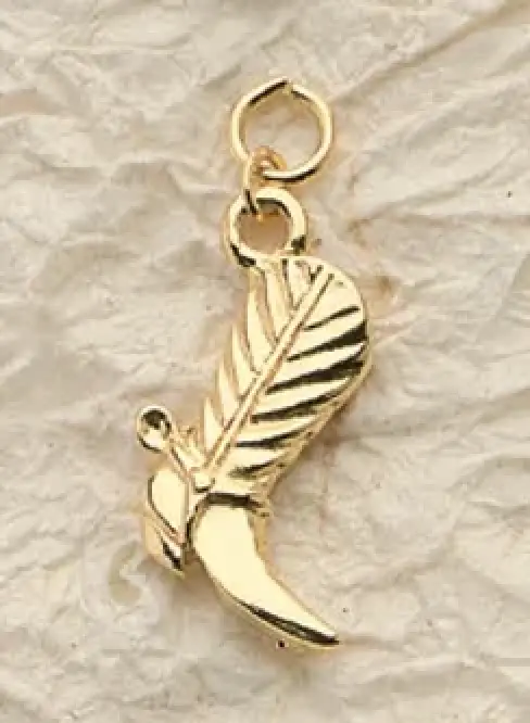 Large Cowboy Boot Charm Pair