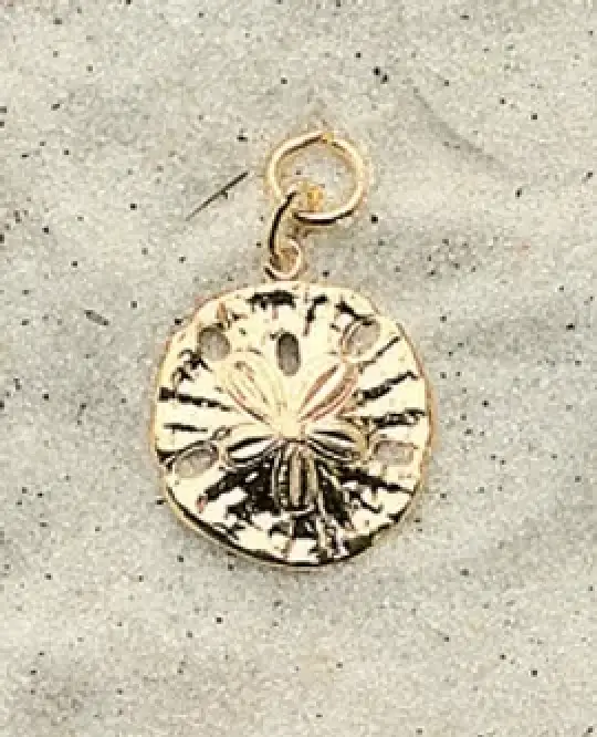 Sand Dollar Charm Pair