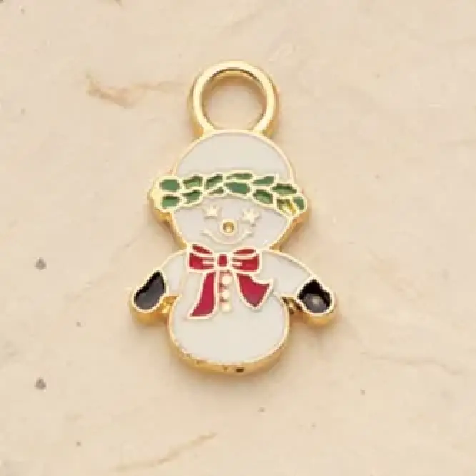 Snowman Charm Pair