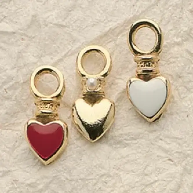 Reversible Heart Charm Pair