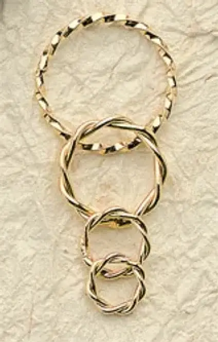 Rope Rings Large  (Custom Twisted by Hand)