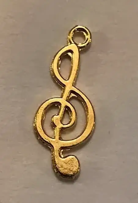 Music Note and Clef Charm Pair $24 pair