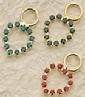 Tiny Crystal Heart Charms $28 (priced per pair)