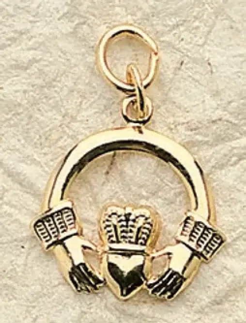 Irish Claddagh Charm. (priced per pair) Luck and love for those who receive it!