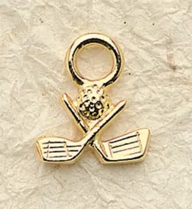Golf Club Charm Pair
