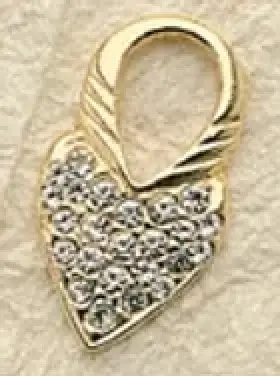 Crystal Frame Heart Lockets  $28 priced per pair