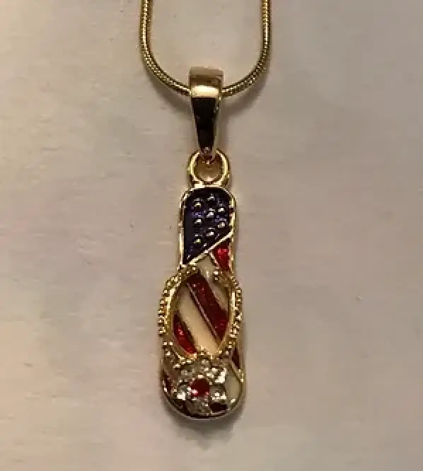 Patriotic Sandal Pendant