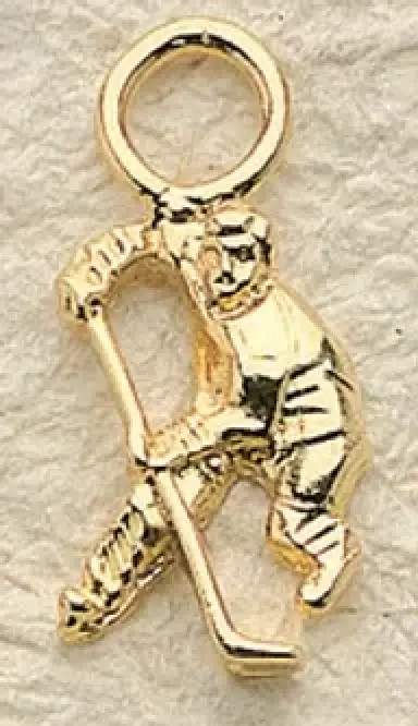 Hockey Player Charm Pair