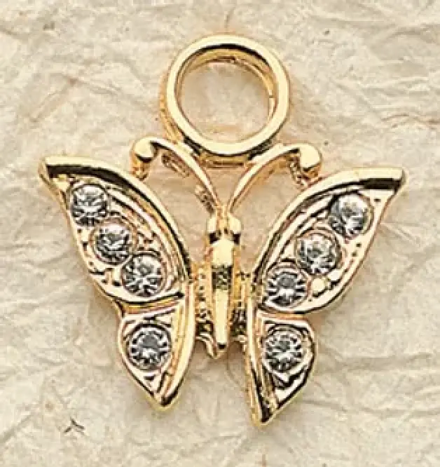 Large Crystal Butterfly Charms $28 priced per pair