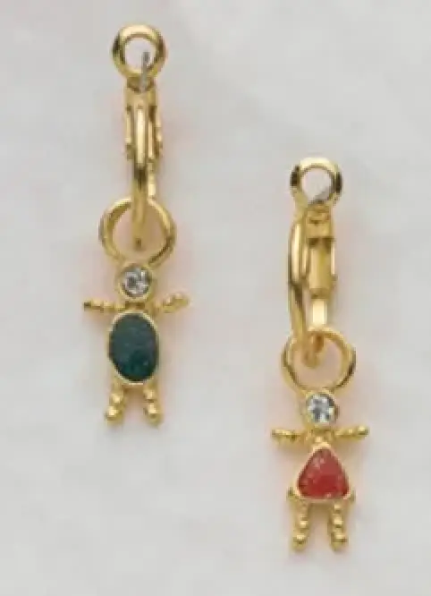 Boy and girl charms  $28 pair
