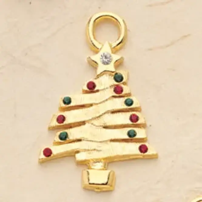 Christmas Tree Charm Pair