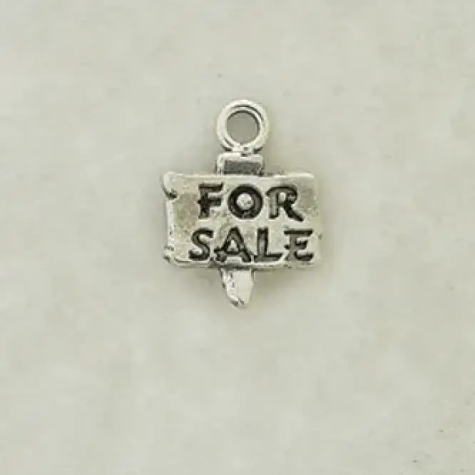 For Sale Sign Charms $28.00  priced per pair
