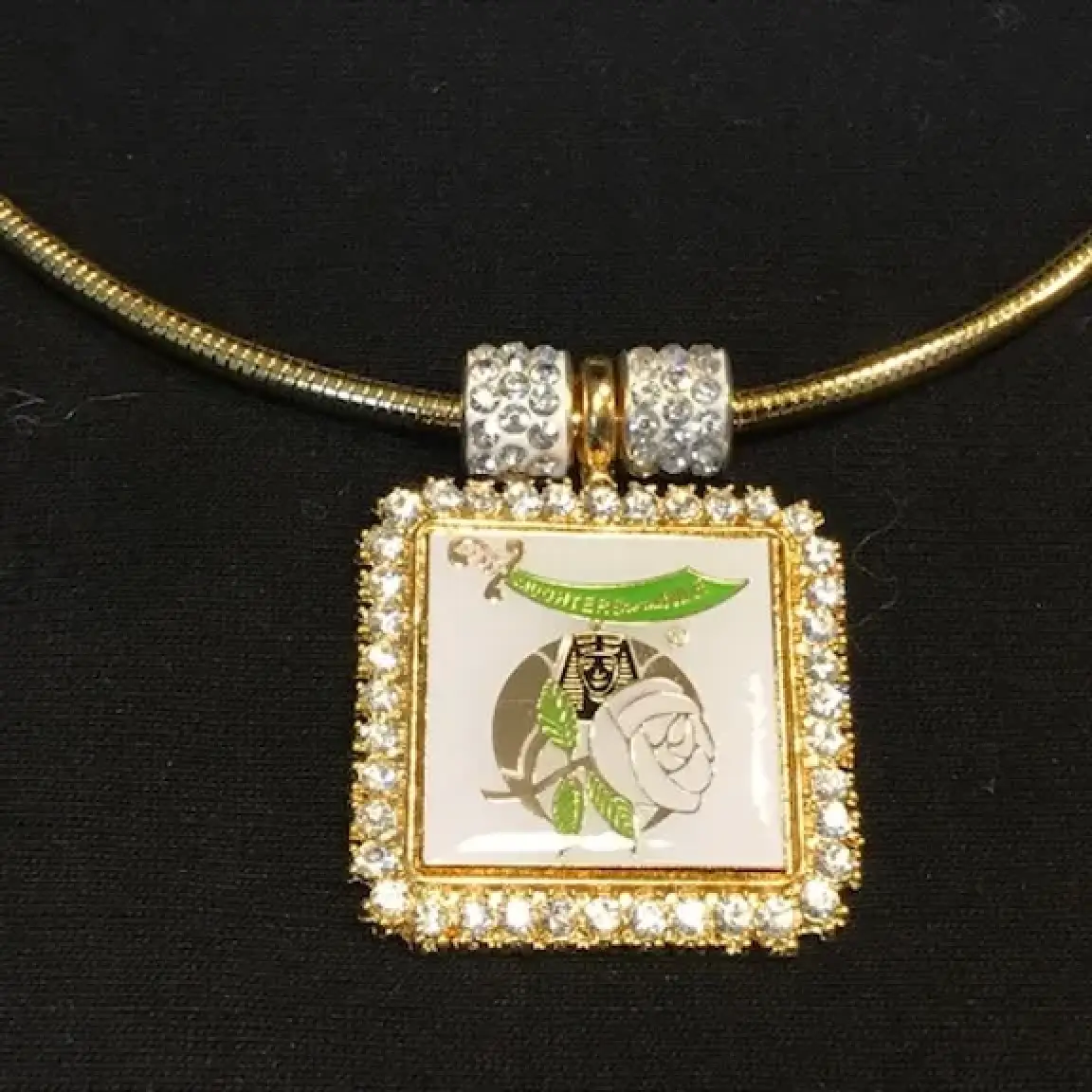 Daughters of the Nile (Full Set includes your choice of chain, 1pair crystal  beads and Square Medallion made with Swarovski Crystal by Lady Jayne