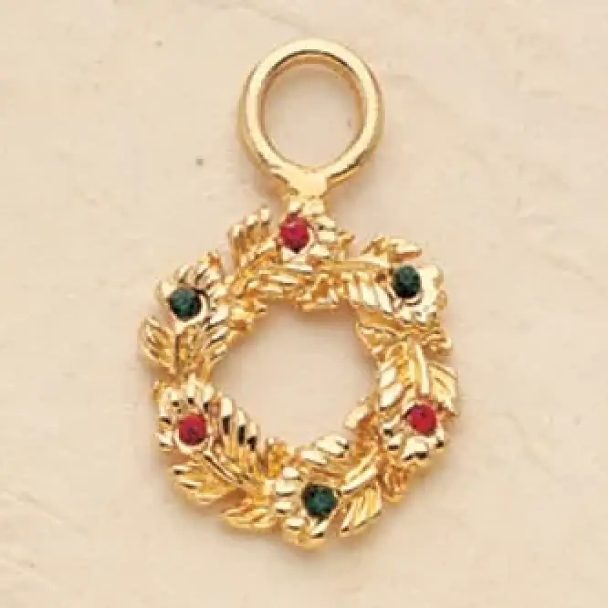 Wreath Charm Pair