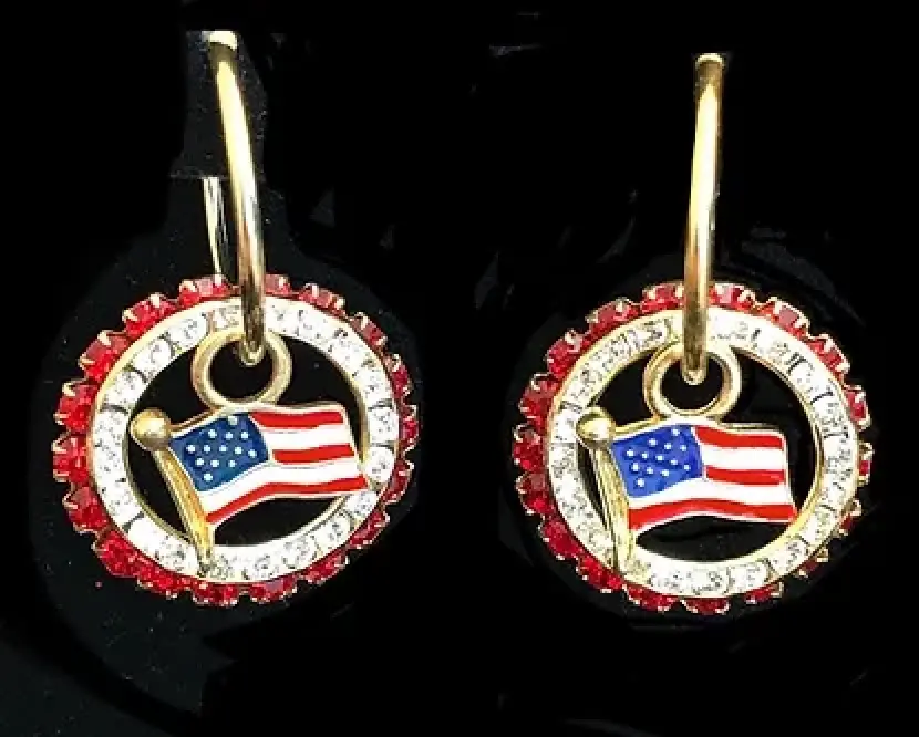 Patriotic Flag Charm combo  $99  priced per pair