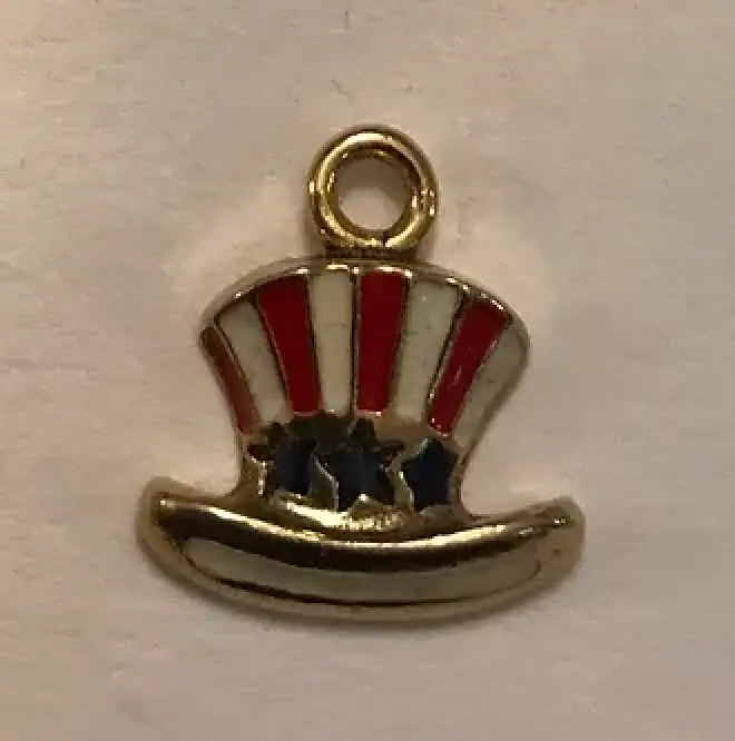 Uncle Sams Hat Charm Pair