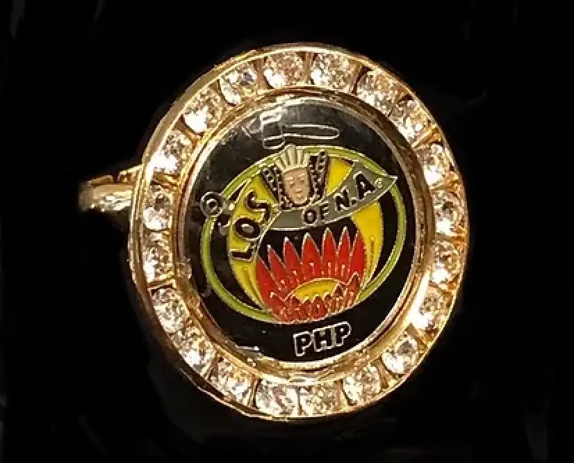 Ladies Oriental Shrine Crystal Adjustable Ring