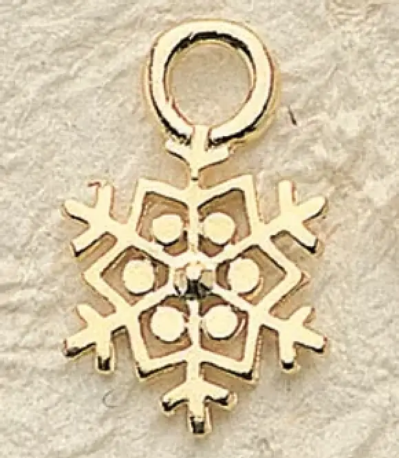 Snowflake Charm Pair