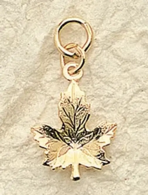 Maple Leaf Charm   (priced per pair)