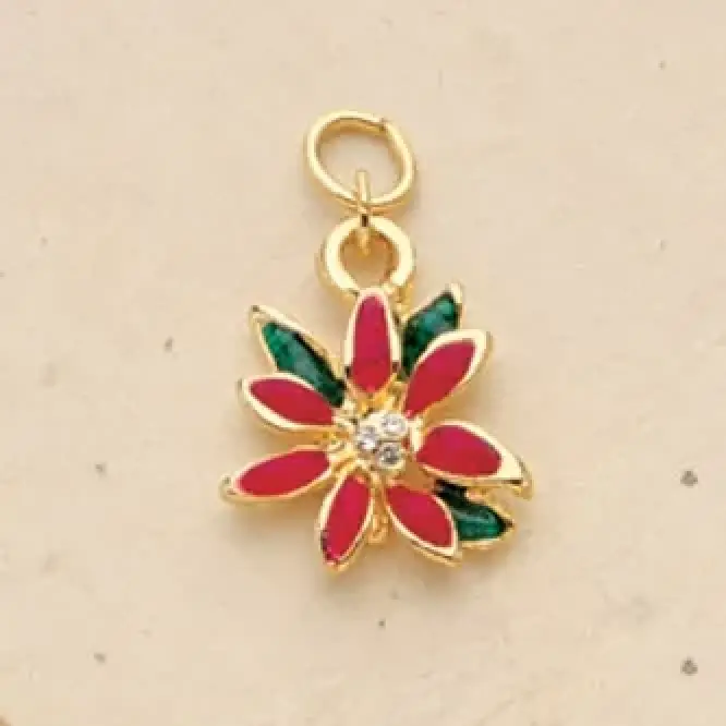 Poinsettia Charm Pairs