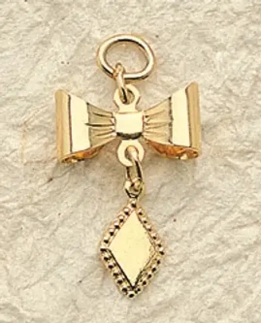 Diamond Bow Charms   $28   (priced per pair) Looks great with oval frame or lace hearts !
