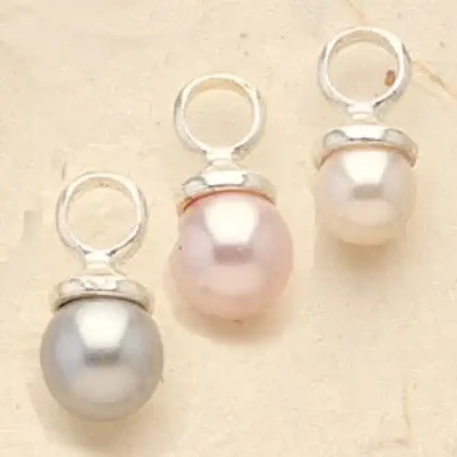 Painted Pearl Charms  $26 (priced per pair)